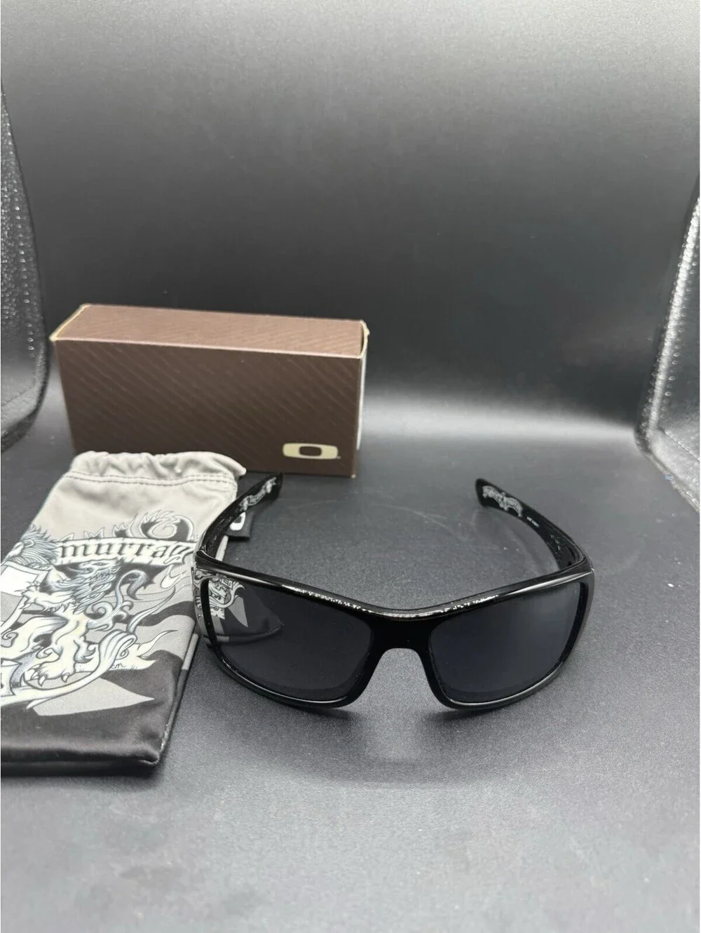 Oakley Hijinx Stephen Murray Polished Black w/Black Iridium Lenses 24-027